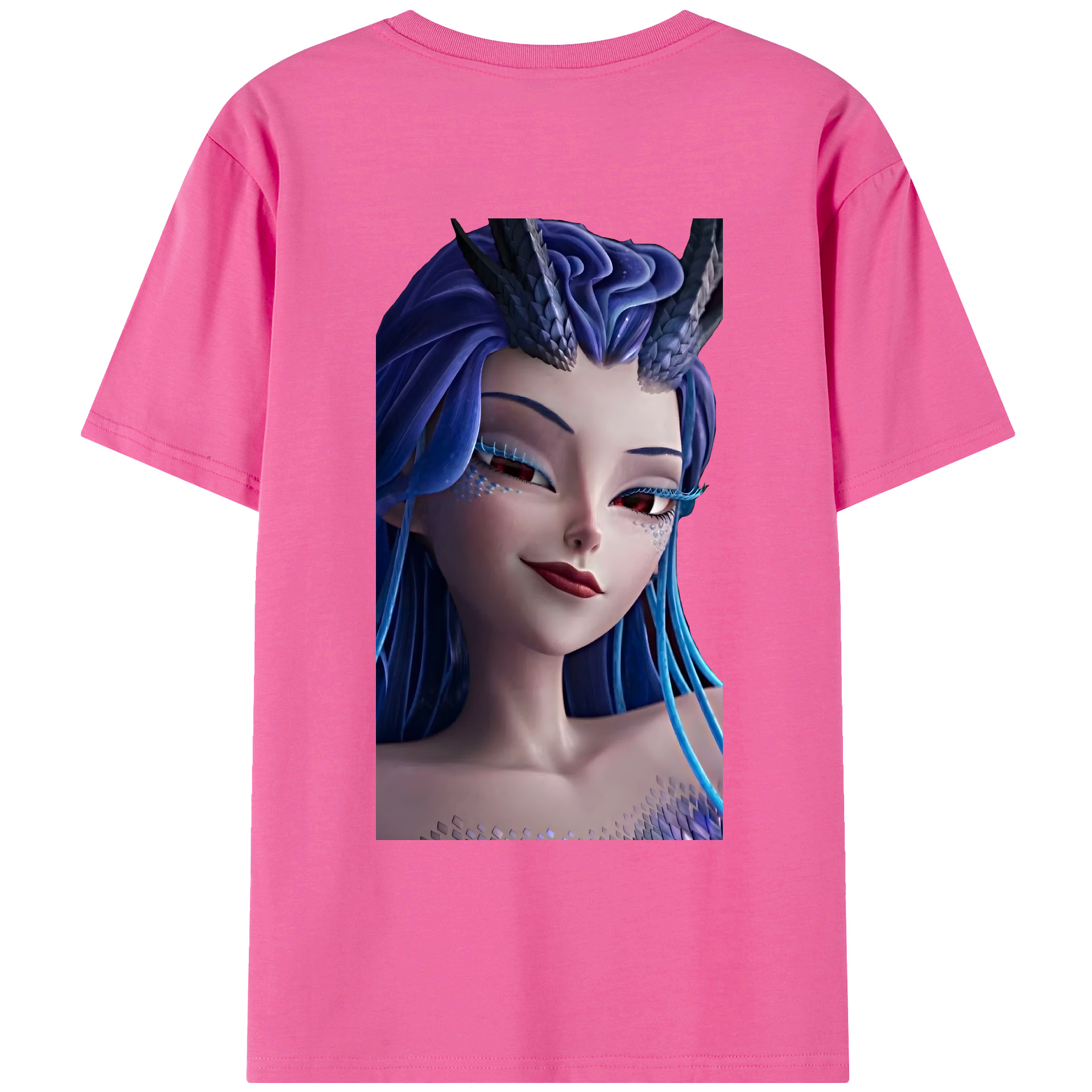 （画像用） Ne Zha 2 ナタ 魔童の大暴れ レディース半袖Tシャツ(バックプリント)